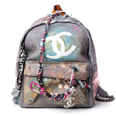 chanel graffiti backpack dhgate|Chanel backpack gabrielle.